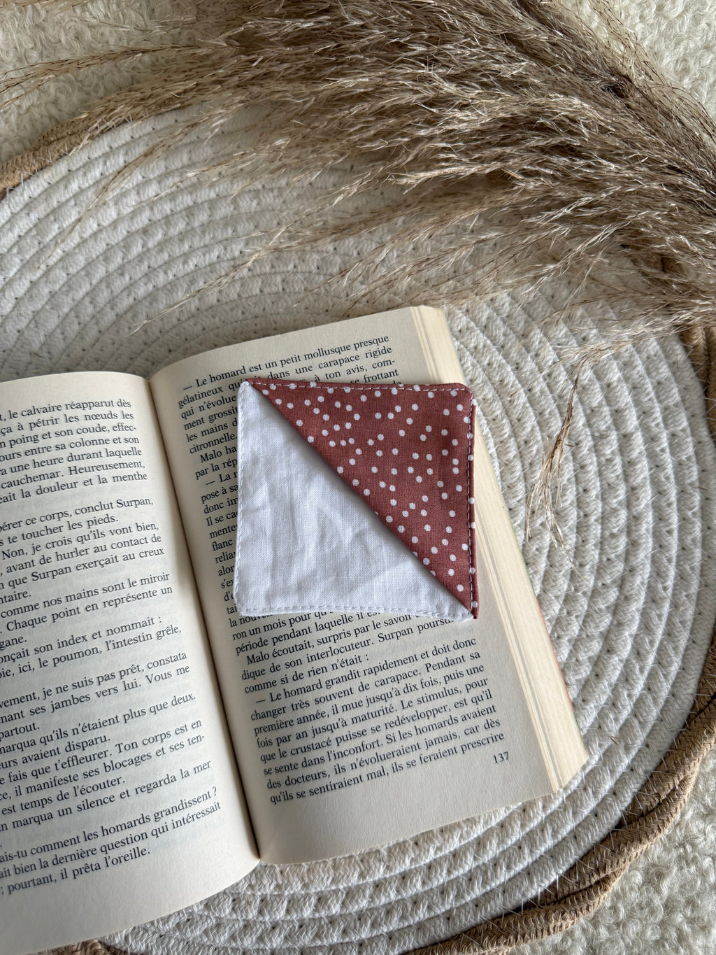 Marque-page à pois Hiona Créations