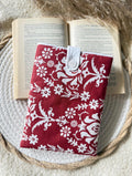 Housse de livre rouge & blanc - Format poche Hiona Créations