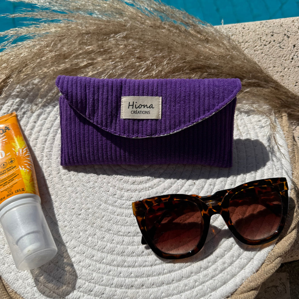 Étui à lunettes Violette Hiona Créations