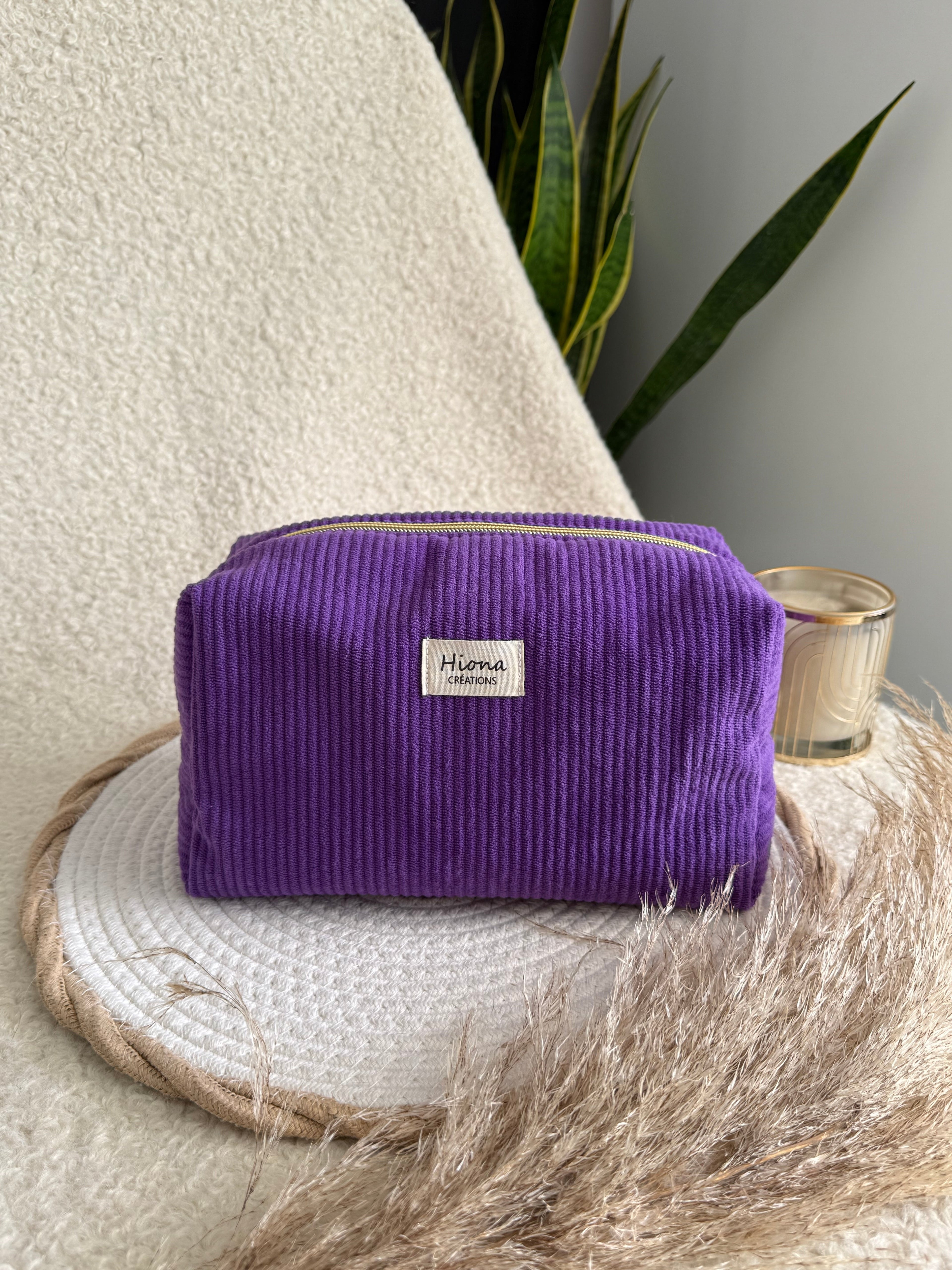 Trousse de toilette Violette Hiona Créations