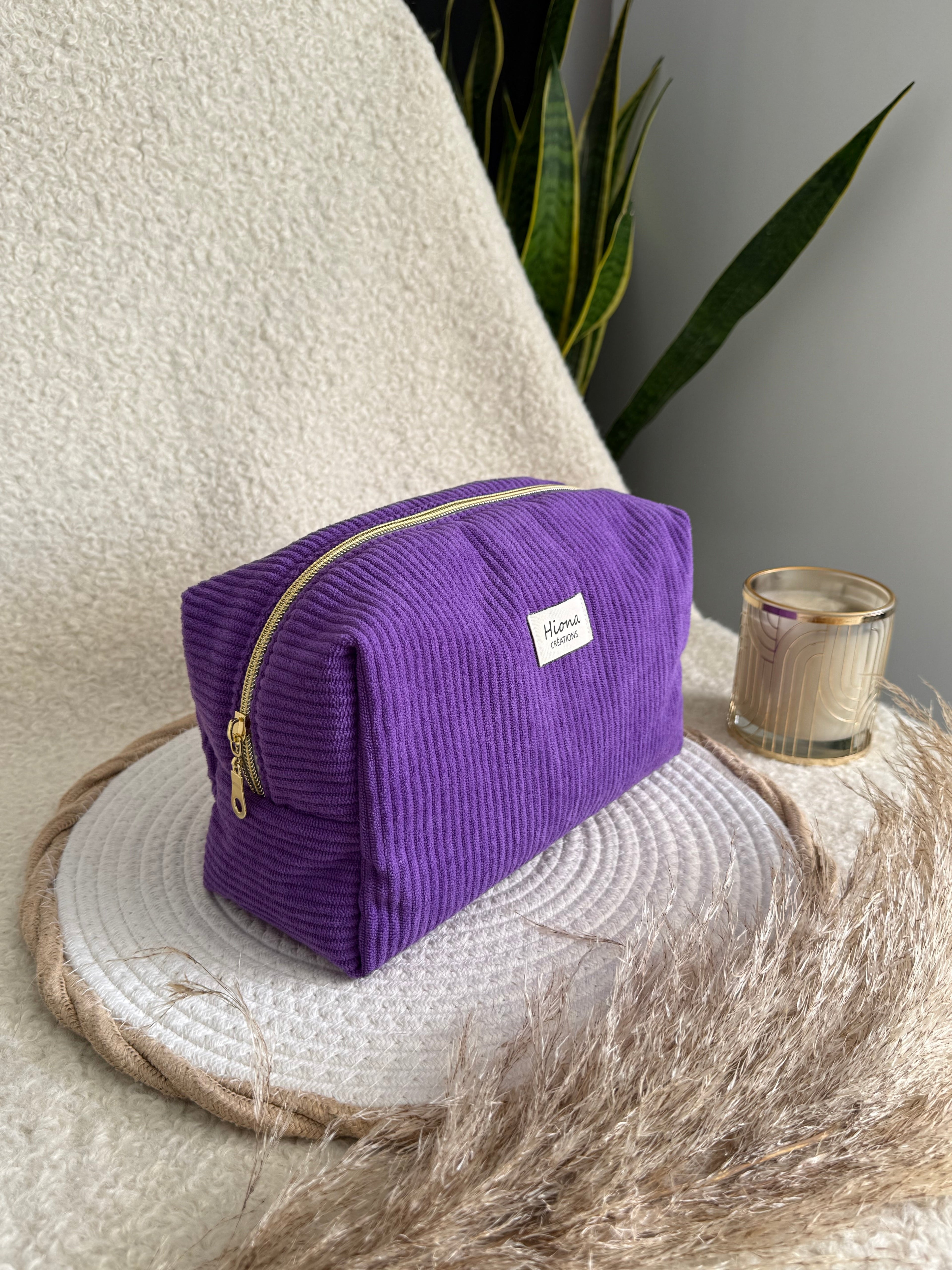 Trousse de toilette Violette Hiona Créations