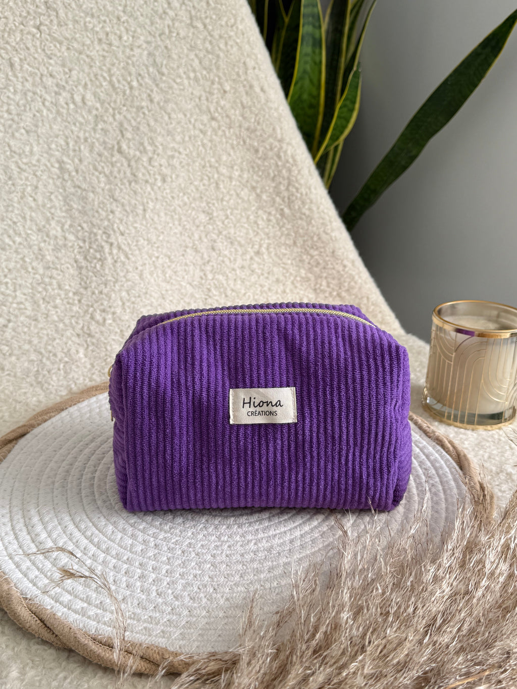 Trousse à maquillage Violette Hiona Créations