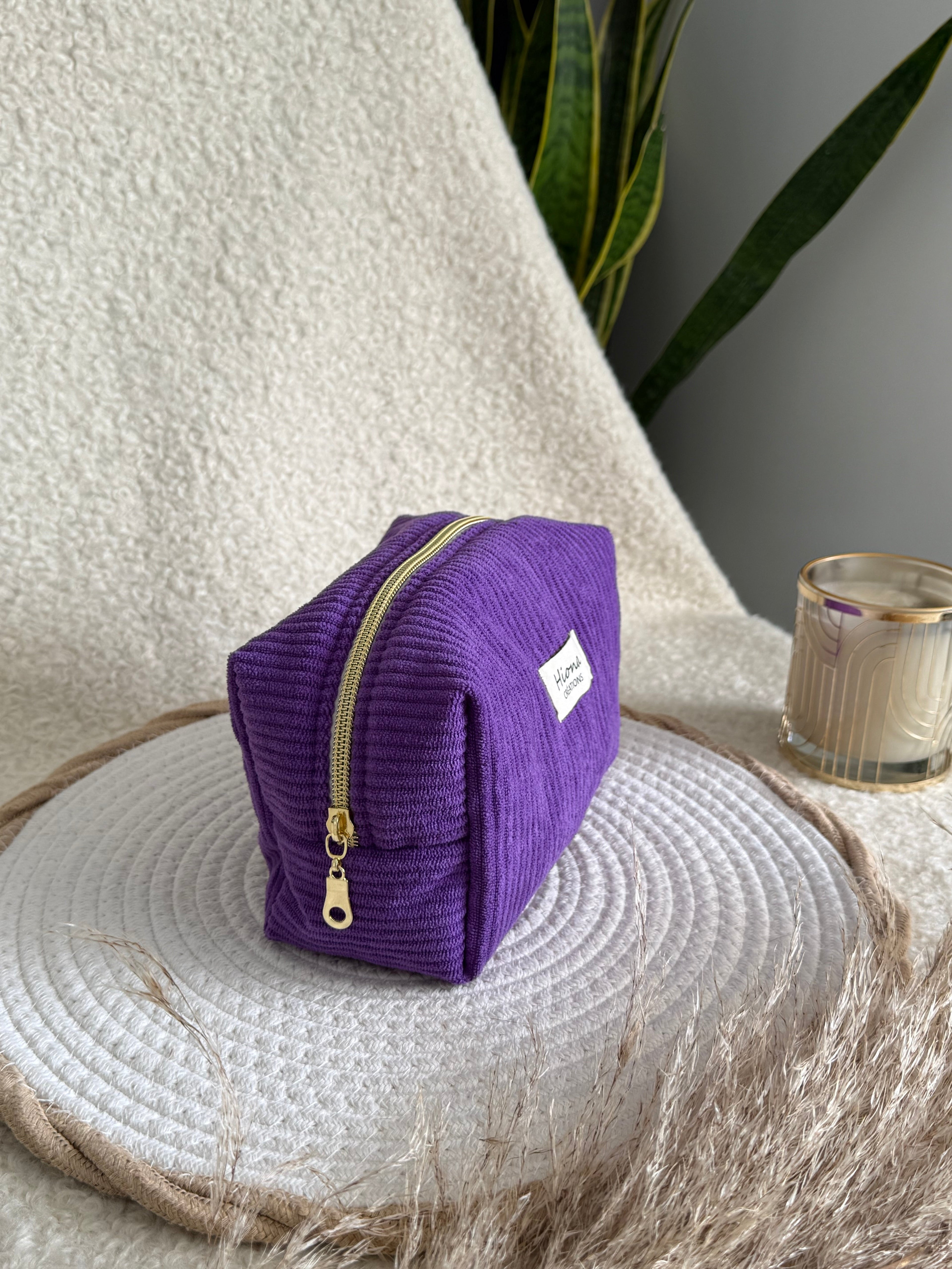 Trousse à maquillage Violette Hiona Créations