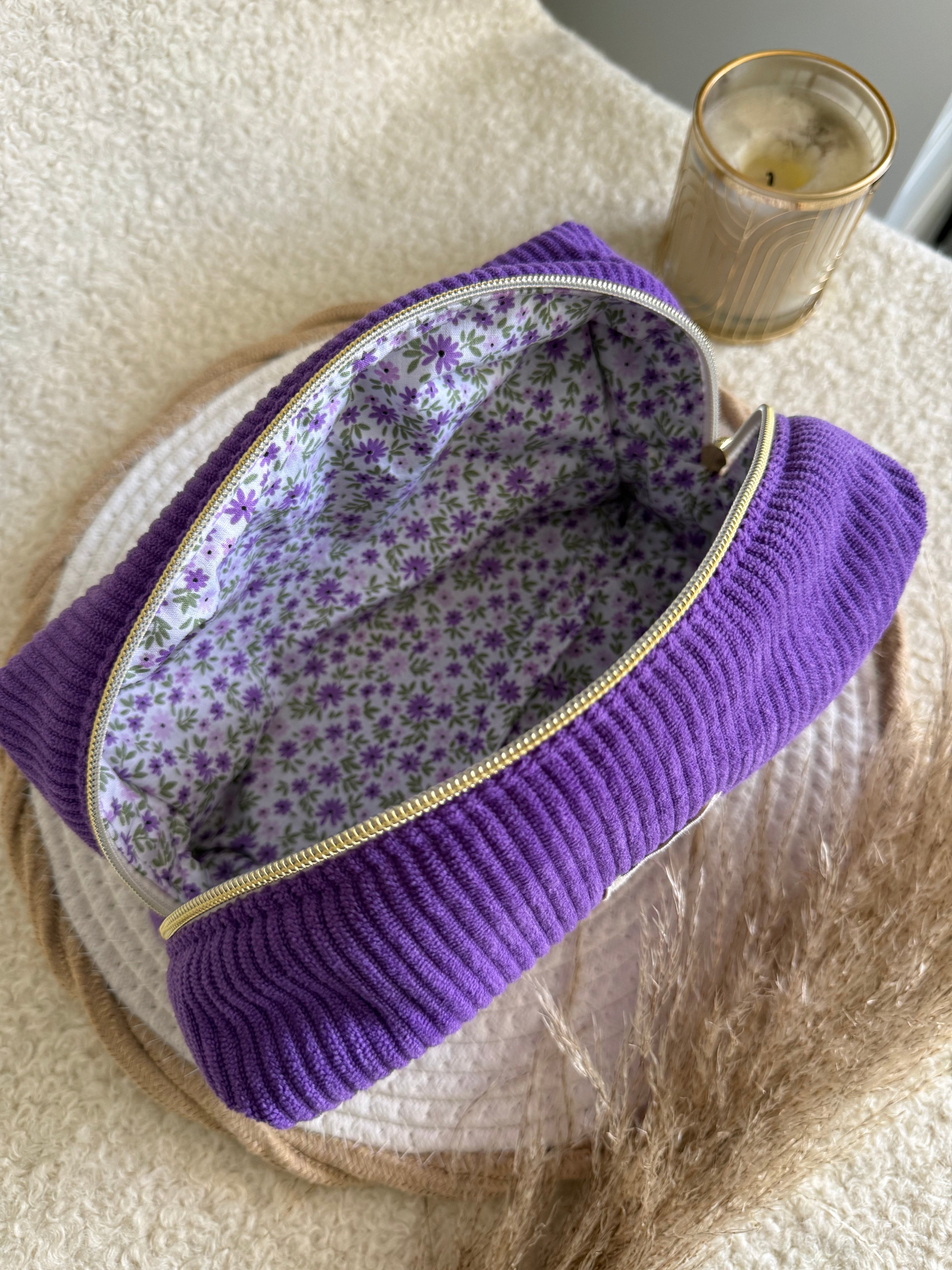Trousse de toilette Violette Hiona Créations