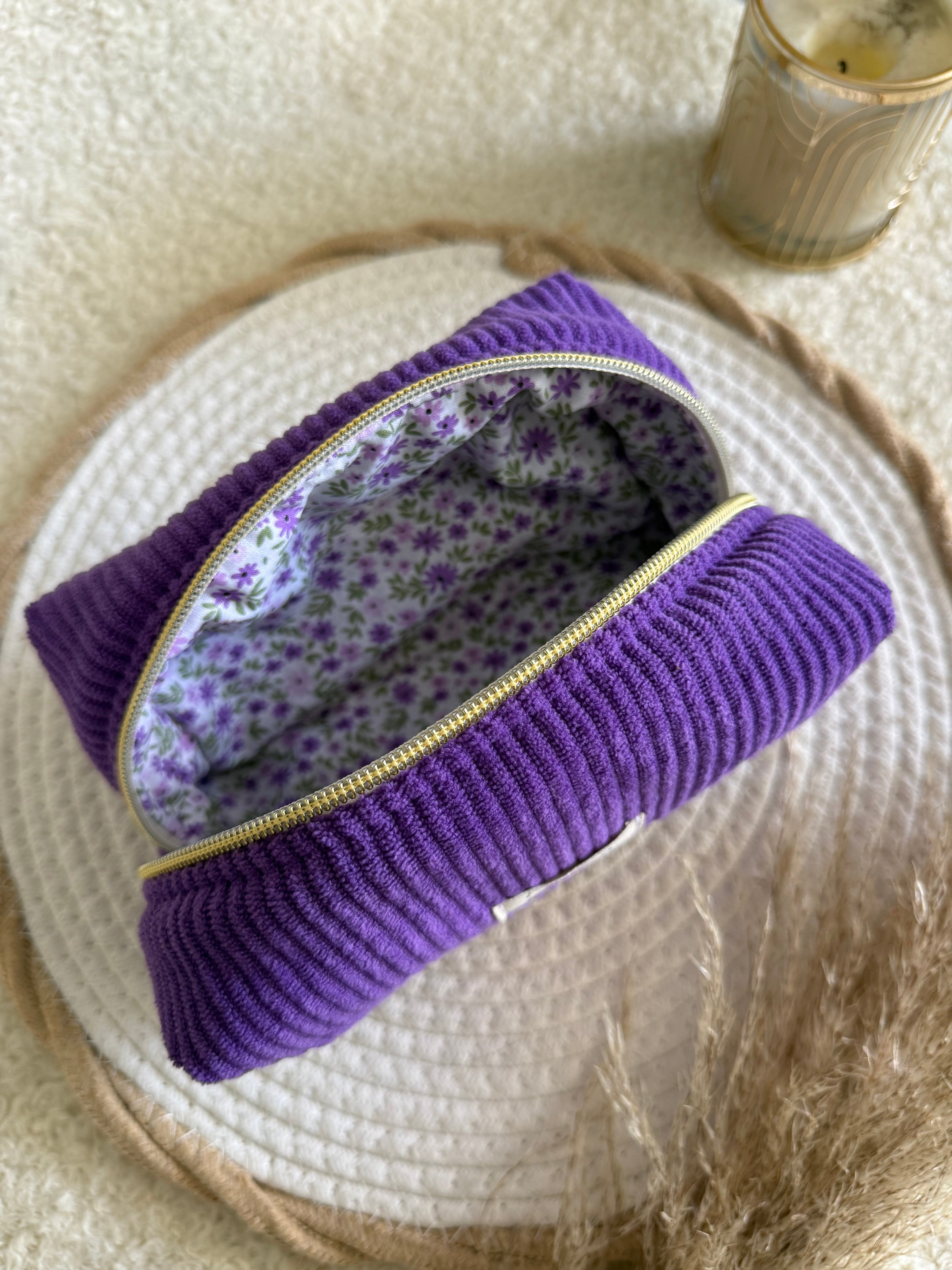 Trousse à maquillage Violette Hiona Créations